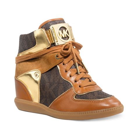 michael kors high top sneakers wedge|Michael Kors sneakers sale.